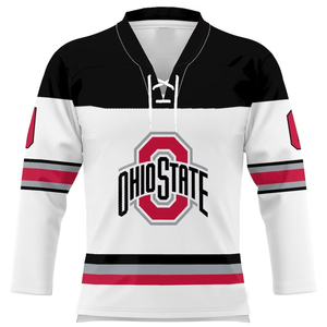 Jersey de Hockey sobre Hielo Personalizado de Poliéster de la Mejor Calidad, Ropa Deportiva con Logotipo Bordado, Impresión por Sublimación con Pedrería, Ecológico - Product Image 1