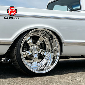 Jantes forgées en alliage d'aluminium SJ Billet Specialties Style 22x8.5 24*9 26*10 Deep Dish pour Chevrolet C10 Truck - Product Image 1