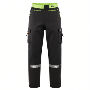 Terrax Workwear softshellhose สติกเกอร์สะท้อนแสง Gr.52โปรโมชั่น & ไฟ schwarz/limette terax - Product Image 2