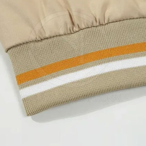 Chaqueta Bomber de Nylon/Poliéster para Hombre, Ligera, Resistente al Viento, Transpirable, Ecológica, con Cuello Alto y Letras, para Invierno - Product Image 4