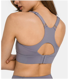 Custom Factory Price <b>Top</b> Deportivo Sexy Adjustable Fitness Womens Sports Bra - Product Image 3