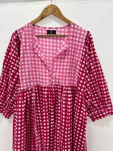 Vestido largo de algodón, vestido con estampado de bloques a mano, vestido con estampado de bloques largos florales, vestido maxi de algodón, vestido hecho a mano, vestido de estilo indio - Product Image 5