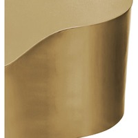 Mesa de Centro Moderna de Lujo Ligero, Ecológica, con Acabado Dorado y Plateado, Combinación Irregular de Acero Inoxidable, Muebles para Sala de Estar