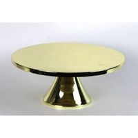 Support à gâteau rond à 3 niveaux en aluminium coulé TQC avec anneau, écologique, pour usage domestique et hôtelier