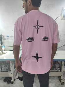 Camiseta de manga corta con estilo, corte holgado, tejido ligero, poliéster/algodón, transpirable, antibolitas, informal, para hombre - Product Image 2