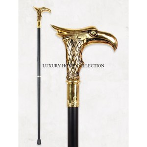 Bâtons de marche classiques en métal avec poignées complexes offrant une élégance intemporelle et un soutien supérieur pour une utilisation quotidienne - Product Image 2