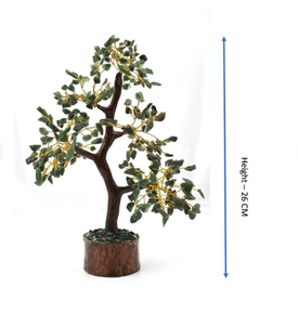 Escritorio de Aventurina Natural para el hogar, decoración de Feng Shui de cristal curativo, árbol de dinero Premium, sala de meditación, Oficina - Product Image 3