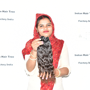 Extensiones de Cabello Humano Indio Virgen de la Mejor Calidad, Rizado, Brasileño, Natural, Sedoso, Ondulado, Sin Trama, Remy, Color Negro - Product Image 3