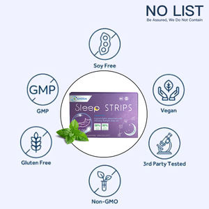 Nouveau produit Bande de sommeil Soutien du sommeil Acide gamma-aminobutyrique Mélatonine Film à la menthe Nouveau produit pour le sommeil - Product Image 5