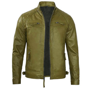 High Street Style Men's Genuine Sheep Leather <b>Jacket</b> Waterproof & Windproof Plaid <b>Pattern</b> Winter Ready Multiple Colors Available - Product Image 6