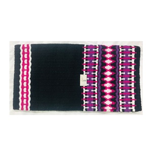 Tapis de selle et couverture de spectacle occidental de haute qualité laine fine douce laine véritable de Nouvelle-Zélande pour l'équitation - Product Image 1