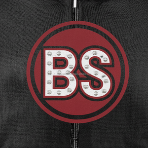 Sweat à capuche zippé en polaire lourde 460 GSM couleur noire intérieure douce avec panneau de manches florales logo strass personnalisé option sweats à capuche de base - Product Image 6