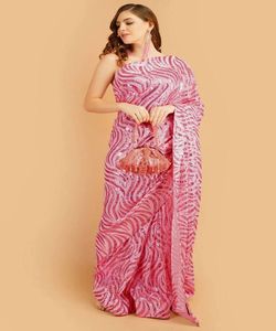 Kanchipuram Saree en soie tenue de soirée mariage indien dernier créateur Banarasi coton soie Sari avec chemisier vêtements pour dames grossiste ethnique - Product Image 5