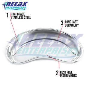 REEAX ENTERPRISE Nueva Llegada Tamaño Personalizado 20cm Riñón Bandeja Acero Inoxidable Hospital Clínica Cuenca Instrumentos Quirúrgicos Base - Product Image 5