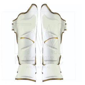 Top Trending MMA Training Shin Pads Color personalizado Cuero Boxeo Lucha Hombres Shin Pads Hecho en Pakistán - Product Image 4