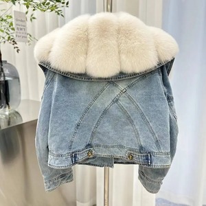 Chaqueta vaquera con borde personalizado de calidad para hombre y mujer, diseño elegante, bolsillo con cremallera frontal Vertical, fábrica, estilo callejero Hip Hop, algodón teñido - Product Image 5