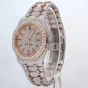 Montre Hip Hop Vvs Moissanite automatique mécanique de luxe en acier inoxydable pour femmes - Product Image 2