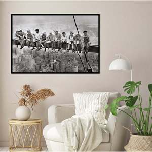 Modern New York <b>Poster</b>-'Eating Above Manhattan' for Wall Decor Made From Paper - Product Image 2
