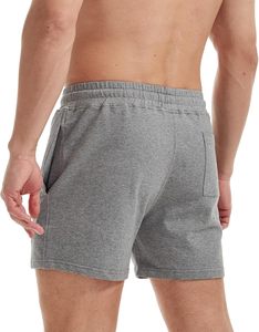 2025 Short de sport à séchage rapide pour hommes avec logo personnalisé Short d'entraînement respirant avec poches Short de course à motif solide - Product Image 2