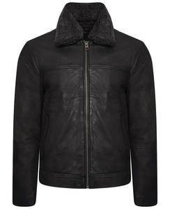 Wholesale Nubuck Trucker Cow-Hide Leather <b>Jackets</b> for <b>Mens</b> Customized High Quality Breathable Lambskin Leather <b>Jacket</b> - Product Image 4