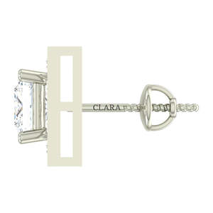Compre Pendientes de Plata de Ley 925 de Primera Calidad para Mujer, Pendientes de Diamantes con Corte Princesa, Formas Geométricas de Gota de Agua, Dorados - Product Image 4