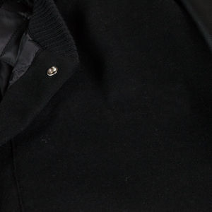 แจ็คเก็ตบอมเบอร์สไตล์สตรีทสำหรับผู้ชาย, เสื้อแจ็คเก็ตหนังแท้แขนเสื้อคอตั้งทำจากผ้าแคนวาส - Product Image 4