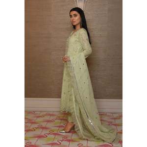 Camisa Larga Bordada con Chikankari - Product Image 2