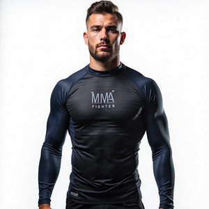 เสื้อกันผื่นแบบระเหิดสำหรับการแข่งขันกีฬาการต่อสู้และการฝึกยิม - Product Image 1