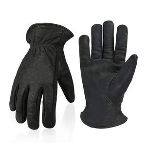 Gants de sécurité de travail en cuir de vachette grainé Gants de travail de sécurité industrielle en cuir Conducteur et industrie - Product Image 2