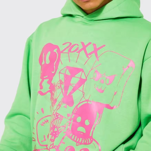 Offre Spéciale survêtement en polaire épaisse respirante pour hommes avec logo personnalisé 100% ensembles d'impression bouffée de matériau en coton pour l'hiver - Product Image 4