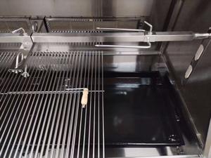 Grill en acier inoxydable, rôtissoire, barbecue, rôtissoire au charbon de bois, machine à rôtir le porc pour les fêtes - Product Image 6