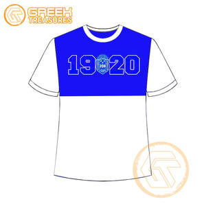 Venta al por mayor personalizada Zeta Phi Beta mujeres camiseta hermandad ropa algodón camisetas más finas mujeres fraternidad prendas - Product Image 3