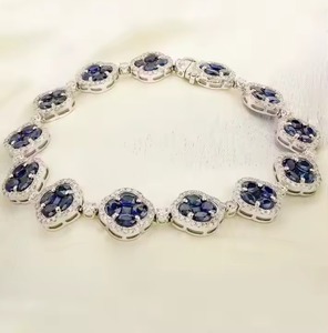 Nuevo diseño de joyería cultivada en laboratorio, pulsera de cadena de eslabones cubanos cultivados en laboratorio VVS de dos filas a la venta desde India - Product Image 2