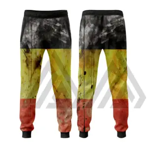 Mannen Jogger Custom Nylon Spandex Geweven Duitse Vlag Mannen Jogger Slim Fit Track Broek Workout Gym Joggers Oem Zakken Zee Xxs China