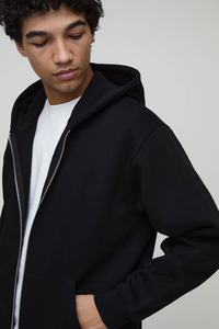 Sweat à capuche surdimensionné en molleton 100% coton épais et lourd, qualité supérieure, coupe-vent et respirant, avec logo personnalisé OEM imprimé. - Product Image 3