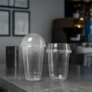 Quang Quan, venta al por mayor, vasos de plástico PET transparentes desechables, embalaje personalizado de una sola pared de 95mm para servir bebidas frías - Product Image 3