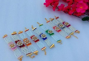 Bracelet de perles en gros, Bracelet indien Bracelet ethnique cadeaux de demoiselles d'honneur cadeaux de retour, cadeaux Mehendi, Bracelet en gros - Product Image 2