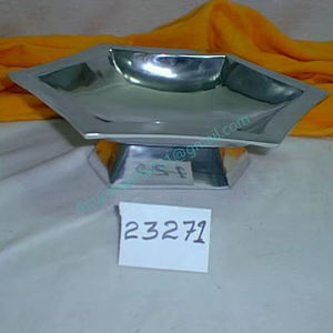 Bol à noix en acier inoxydable écologique de style américain à six bords - Product Image 1