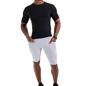 Pantalones cortos ligeros de Vale Tudo con logotipo personalizado blanco 9 con bolsillos último diseño artes marciales Vale Tudo pantalones cortos - Product Image 1