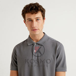 Sport pour hommes de haute qualité pour polo unisexe solide confortable à manches courtes col tournant T-Shirts Anti-rides caractéristique - Product Image 6