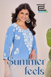 Pantalon Kurtis en rayonne brodée 14Kg avec Nazneen Dupatta Exportateur de vêtements indiens et pakistanais - Product Image 5