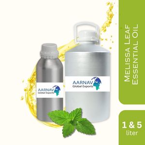 AARNAV GLOBAL EXPORTS Huile essentielle de mélisse 100% pure, distillée à la vapeur, nourrissante et hydratante pour tous les types de peau - Product Image 1