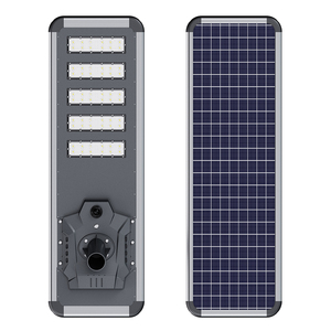 Lampadaire Solaire LED Extérieur Tout-en-un Haute Luminosité 150W 200W 250W 300W avec LED Bleue Latérale et Télécommande - Product Image 4