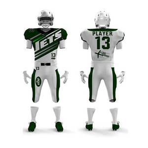 Suministro directo de fábrica Multi colorido sublimación completa poliéster juvenil fútbol americano uniforme fútbol Jersey conjunto - Product Image 3