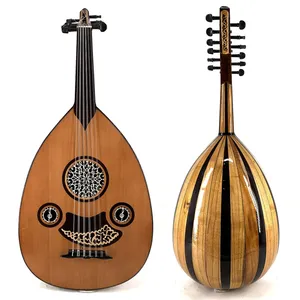Oud Profesional de 12 Cuerdas - Lira Árabe Hecha a Mano con Madera de Nogal y Cedro en la Tapa Acústica - Product Image 1