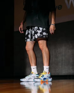 กางเกงกีฬาขาสั้นของผู้ชาย2025ผ้าคอตตอนปักลาย3D พิมพ์ดิจิตอลงานตามสั่ง100% งาน OEM - Product Image 3