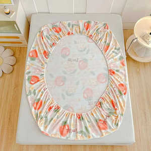 Cotton microfiber PC <b>Printed</b> <b>Fitted</b> <b>Sheet</b> Mattress set Cover Four Corners With Elastic Band Bed <b>Sheet</b> two pillowcases set - Product Image 4