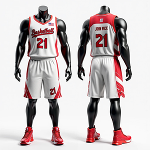 Obtenga uniformes de baloncesto sublimados personalizados RTS Hombres Ropa deportiva Secado rápido Transpirable Alta calidad Equipo de baloncesto Jersey Kits - Product Image 6