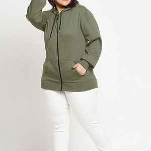 เสื้อมีฮู้ดมีซิปสำหรับผู้หญิงเสื้อผ้าแนวสตรีทพร้อมคอปกแบบมีฮู้ดสำหรับฤดูหนาว - Product Image 3
