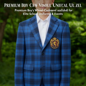 Blazer formel haut de gamme en laine et cachemire pour garçons avec détection anti-aiguilles pour uniformes scolaires d'élite et événements spéciaux (Approvisionnement ODM) - Product Image 3